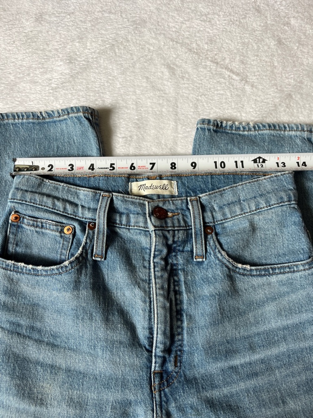 Madewell Light Blue Straight-Leg Jeans - Picture 8 of 12